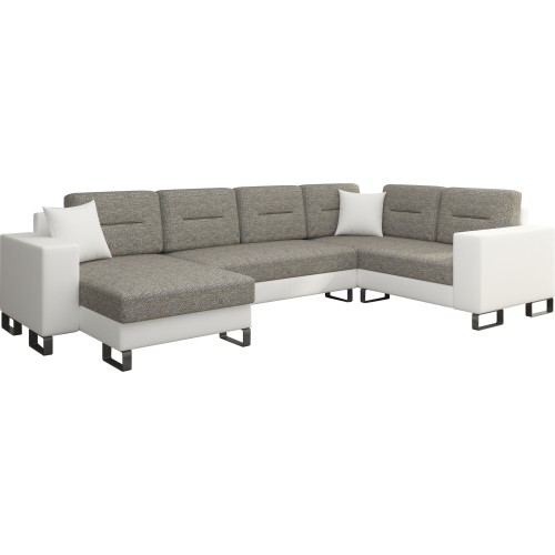 Γωνιακός καναπές Αριστερή Γωνία Art Maison Afton - Light Gray White (312x210x95εκ)