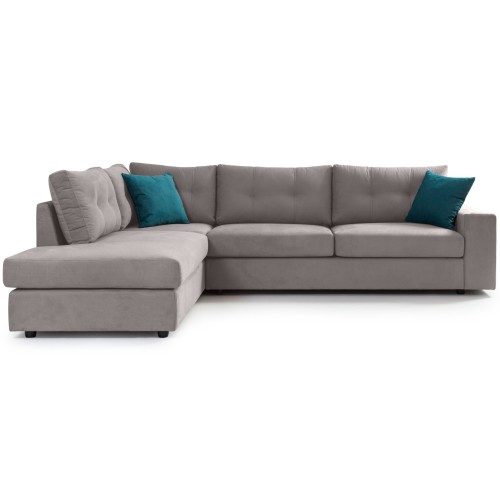 Γωνιακός καναπές Αριστερή Γωνία Art Maison Accord - Light Gray (280x225x87εκ)