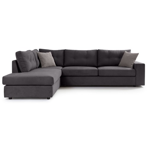 Γωνιακός καναπές Αριστερή Γωνία Art Maison Accord - Charcoal (280x225x87εκ)