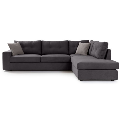 Γωνιακός καναπές Δεξιά Γωνία Art Maison Accord - Charcoal (280x225x87εκ)