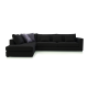 Γωνιακός καναπές Δεξιά Γωνία Art Maison Akron - Black (270x210x90cm)