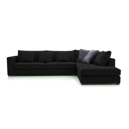 Γωνιακός καναπές Αριστερή Γωνία Art Maison Akron - Black (270x210x90εκ)