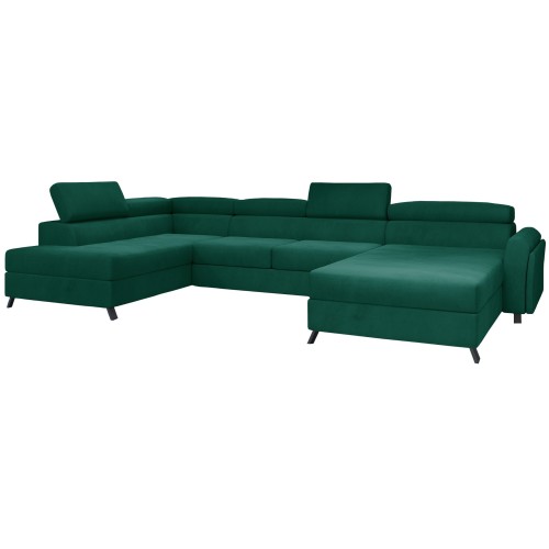 Γωνιακός καναπές Αριστερή Γωνία Art Maison Andes - Green (370x190x98εκ)