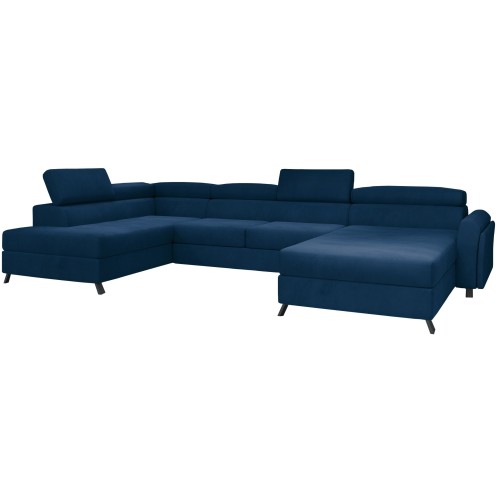 Γωνιακός καναπές Αριστερή Γωνία Art Maison Andes - Dark Blue (370x190x98εκ)