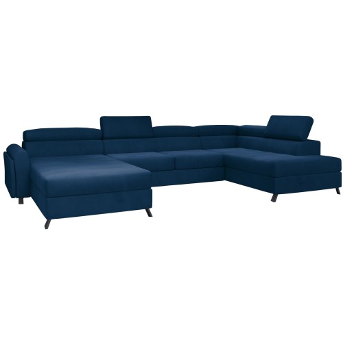 Γωνιακός καναπές Δεξιά Γωνία Art Maison Andes - Dark Blue (370x190x98εκ)