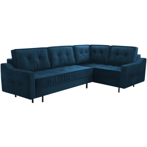 Γωνιακός καναπές Δεξιά Γωνία Art Maison Albion - Dark Blue (289x185x105εκ)