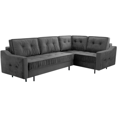 Γωνιακός καναπές Δεξιά Γωνία Art Maison Albion - Dark Gray (289x185x105εκ)