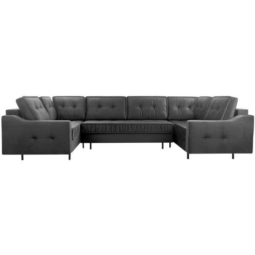 Γωνιακός καναπές Art Maison Albion - Dark Gray (365x185x105εκ)