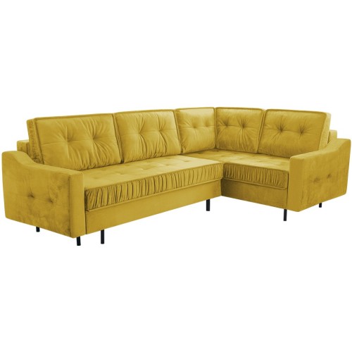 Γωνιακός καναπές Δεξιά Γωνία Art Maison Albion - Yellow (289x185x105εκ)