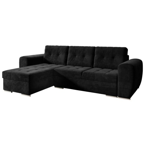 Γωνιακός καναπές Art Maison Ardsley - Black (256x156x97εκ) 