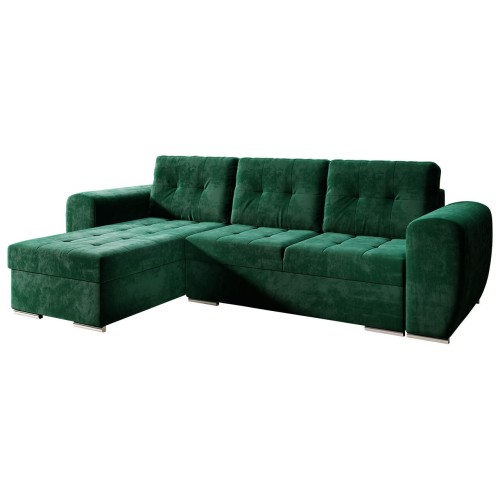 Γωνιακός καναπές Art Maison Ardsley - Green (256x156x97εκ) 