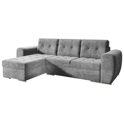Γωνιακός καναπές Art Maison Ardsley - Gray (256x156x97εκ) 