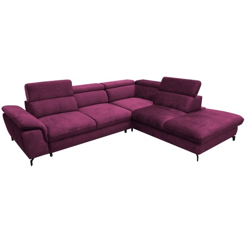 Γωνιακός καναπές Αριστερή Γωνία Art Maison Alexandria - Crimson (277x237x75εκ)