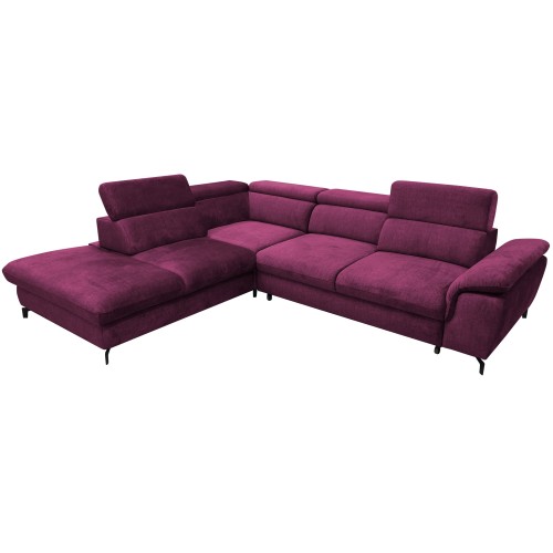 Γωνιακός καναπές Δεξιά Γωνία Art Maison Alexandria - Crimson (277x237x75εκ)
