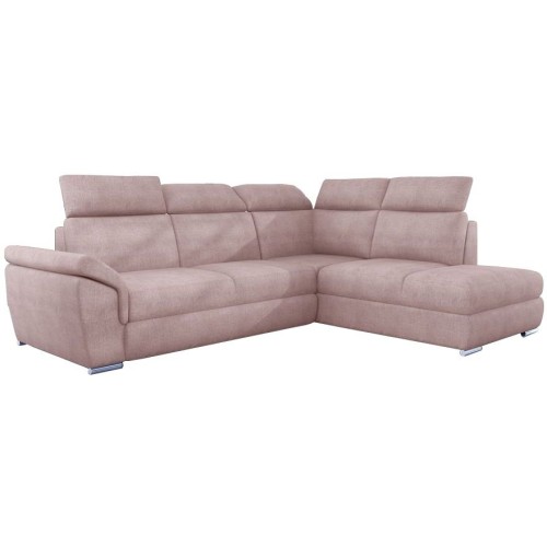 Γωνιακός καναπές Δεξιά Γωνία Art Maison Addison -  Pink (260x210x102εκ)