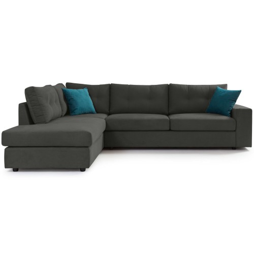 Γωνιακός καναπές Αριστερή Γωνία Art Maison Accord - Dark Gray (280x225x87εκ)