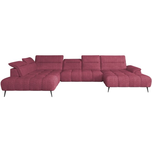 Γωνιακός καναπές Αριστερή Γωνία Art Maison Angelica - Magenta (389x220x80εκ)