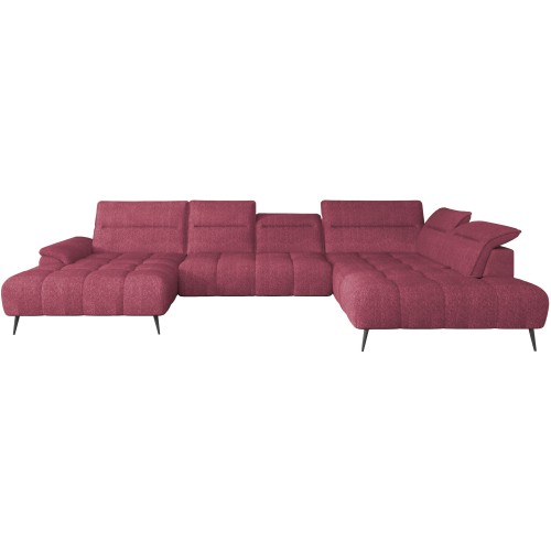 Γωνιακός καναπές Δεξιά Γωνία Art Maison Angelica - Magenta (389x220x80εκ)