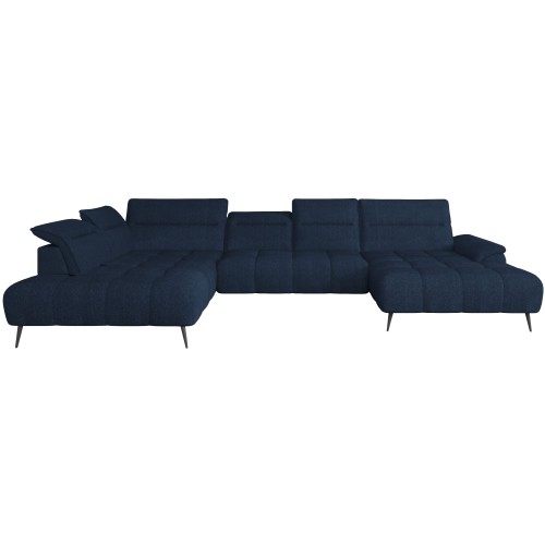 Γωνιακός καναπές Αριστερή Γωνία Art Maison Angelica - Blue (389x220x80εκ)