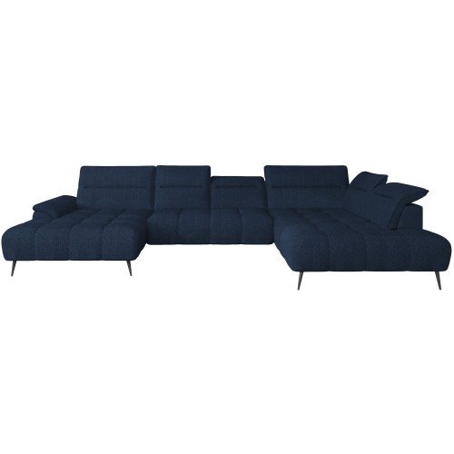 Γωνιακός καναπές Δεξιά Γωνία Art Maison Angelica - Blue (389x220x80εκ)