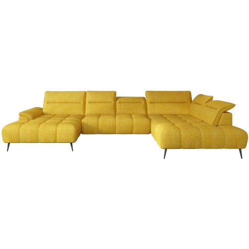 Γωνιακός καναπές Δεξιά Γωνία Art Maison Angelica - Yellow (389x220x80εκ)