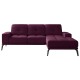 Γωνιακός καναπές Δεξιά Γωνία Art Maison Argyle - Purple (265x175x77εκ)