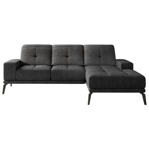 Γωνιακός καναπές Δεξιά Γωνία Art Maison Argyle - Dark Gray (265x175x77εκ)
