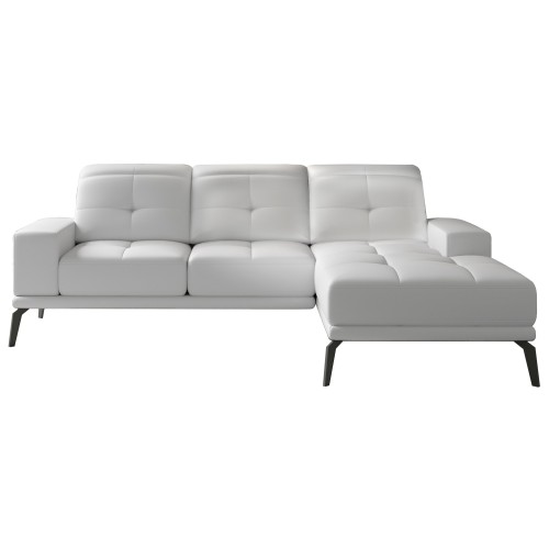 Γωνιακός καναπές Δεξιά Γωνία Art Maison Argyle - White (265x175x77εκ)