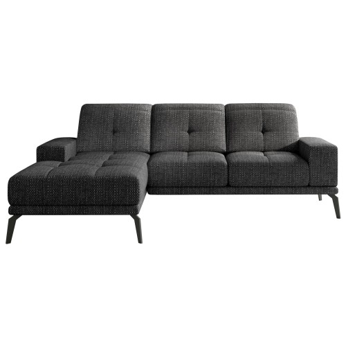 Γωνιακός καναπές Αριστερή Γωνία Art Maison Argyle - Dark Gray (265x175x77εκ)