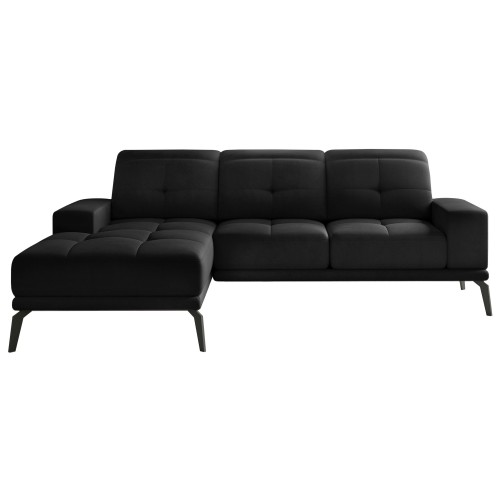 Γωνιακός καναπές Αριστερή Γωνία Art Maison Argyle - Black (265x175x77εκ)