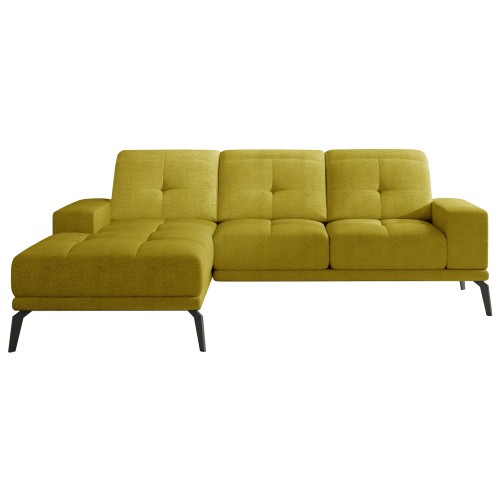 Γωνιακός καναπές Αριστερή Γωνία Art Maison Argyle - Yellow (265x175x77εκ)
