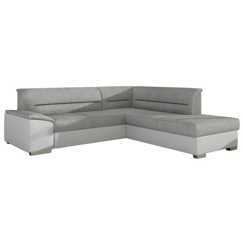 Γωνιακός καναπές Δεξιά Γωνία Art Maison Altona - White Light Gray (265x208x87εκ)