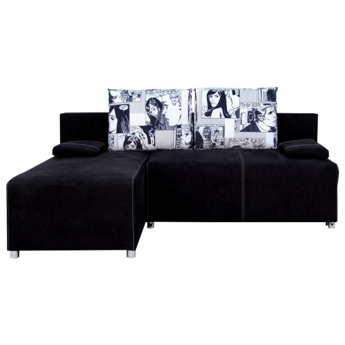 Γωνιακός καναπές Art Maison Allegany - Dark Brown (200x146x90εκ)