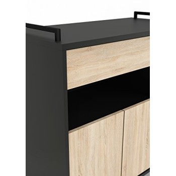 ΕΠΙΠΛΟ ΚΟΥΖΙΝΑΣ ART MAISON AZUSA - NATURAL BLACK (78,4x39,6x79εκ.)