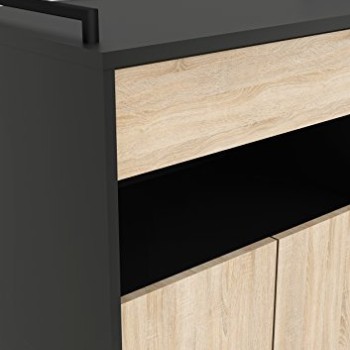 ΕΠΙΠΛΟ ΚΟΥΖΙΝΑΣ ART MAISON AZUSA - NATURAL BLACK (78,4x39,6x79εκ.)