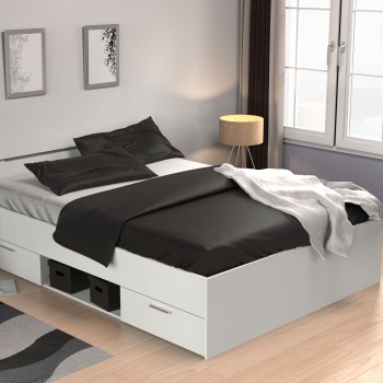 ΚΡΕΒΑΤΙ ART MAISON GRIMSTAD - WHITE (ΓΙΑ ΣΤΡΩΜΑ 90X200εκ.)