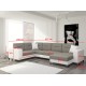 Γωνιακός καναπές Δεξιά Γωνία Art Maison Afton - White Gray (312x210x95εκ)