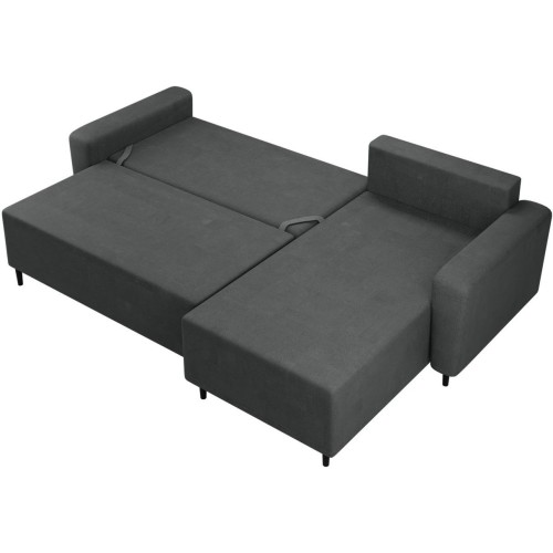 Γωνιακός καναπές Δεξιά Γωνία Art Maison Apalachin - Black (236x148x99εκ)