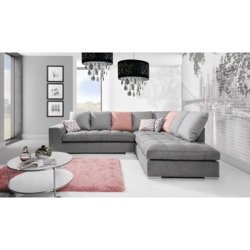 Γωνιακός καναπές Δεξιά Γωνία Art Maison Alfred - Gray (291x245x96εκ)