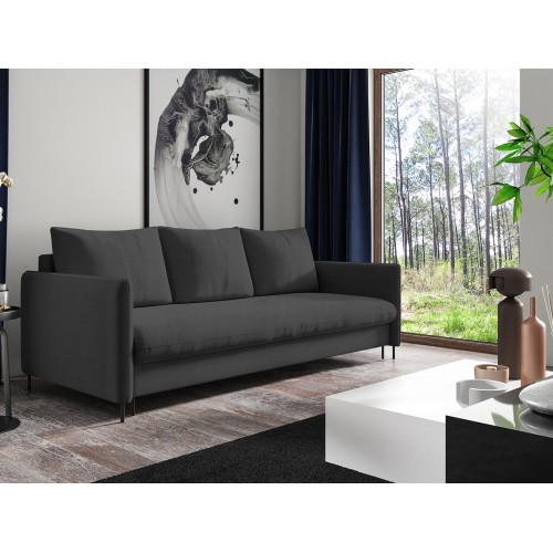 Τριθέσιος καναπές Art Maison Aquebogue - Charcoal (216x91x95εκ)