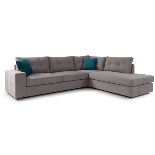 Γωνιακός καναπές Δεξιά Γωνία Art Maison Accord - Light Gray (280x225x87εκ)