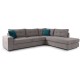 Γωνιακός καναπές Δεξιά Γωνία Art Maison Accord - Dark Gray (280x225x87εκ)