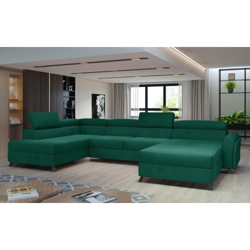 Γωνιακός καναπές Δεξιά Γωνία Art Maison Andes - Green (370x190x98εκ)