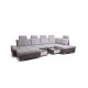 Γωνιακός καναπές Αριστερή Γωνία Art Maison Arcade - Dark Light Gray (360x205x87εκ)