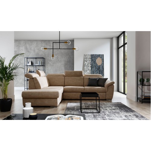 Γωνιακός καναπές Δεξιά Γωνία Art Maison Addison -  Beige (260x210x102εκ)