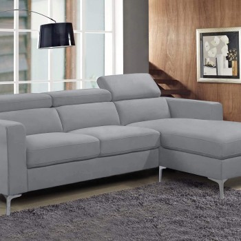 Γωνιακός καναπές Art Maison Ricon - Light Gray