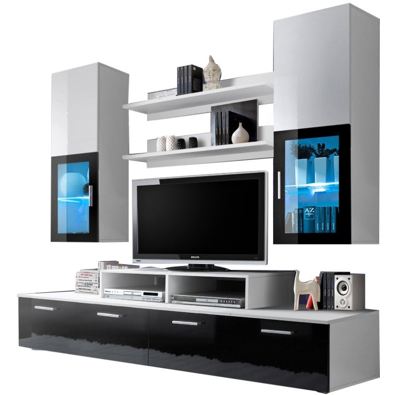 ΣΥΝΘΕΤΟ ΣΑΛΟΝΙΟΥ ART MAISON AUBERRY - WHITE BLACK (200x45x190εκ.)