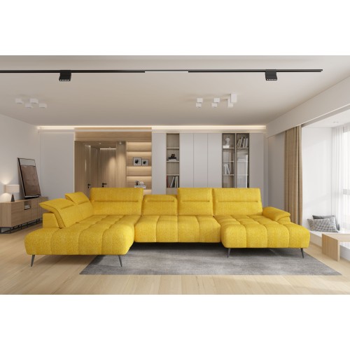 Γωνιακός καναπές Δεξιά Γωνία Art Maison Angelica - Magenta (389x220x80εκ)