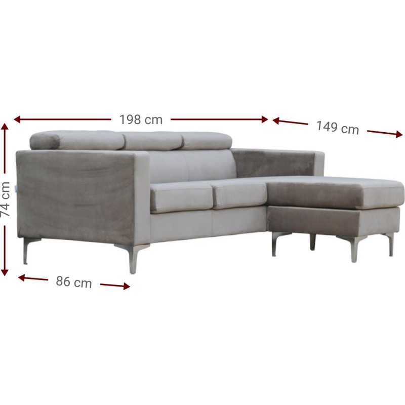 Γωνιακός καναπές Art Maison Ricon - Gray Γωνιακός καναπές Art Maison Ricon - Gray