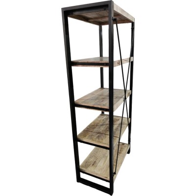 ΒΙΒΛΙΟΘΗΚΗ ART MAISON BAKERSFIELD - NATURAL BLACK (80x45x185εκ.) ΒΙΒΛΙΟΘΗΚΗ ART MAISON BAKERSFIELD - NATURAL BLACK (80x45x185εκ.)